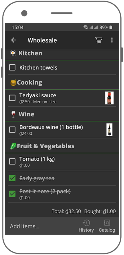 Instorelist cho cửa hàng